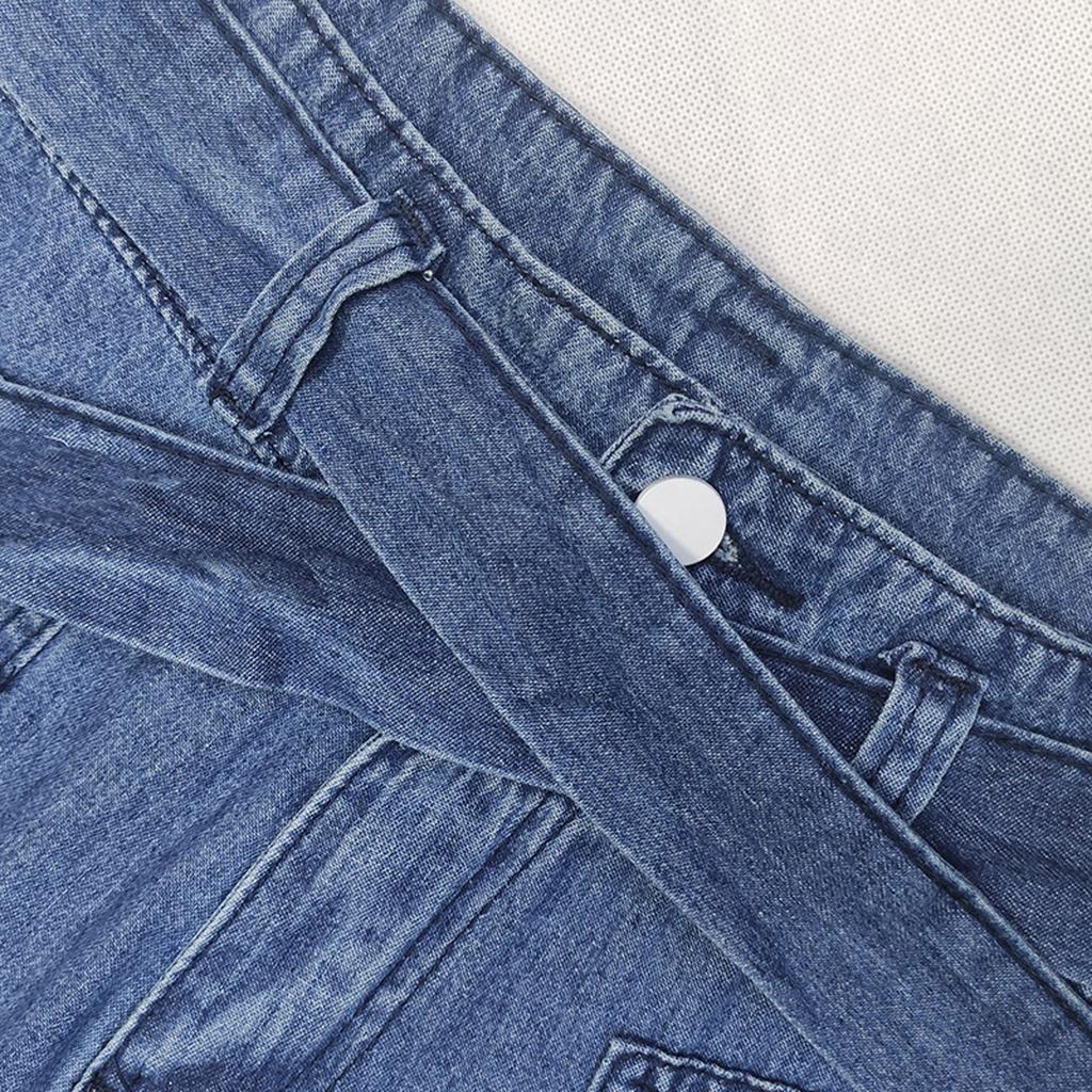 Ladies Straight Loose Wide Leg Pants Cargo Jeans Casual Jeans For Women