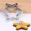 HILIFE Stainless Steel Baking Mould Egg Mould Stencils Pastry Baking Mould Cookie Cutter Biscuit DIY Mold Star Heart Flower Cutter Bakeware 3pcs/set