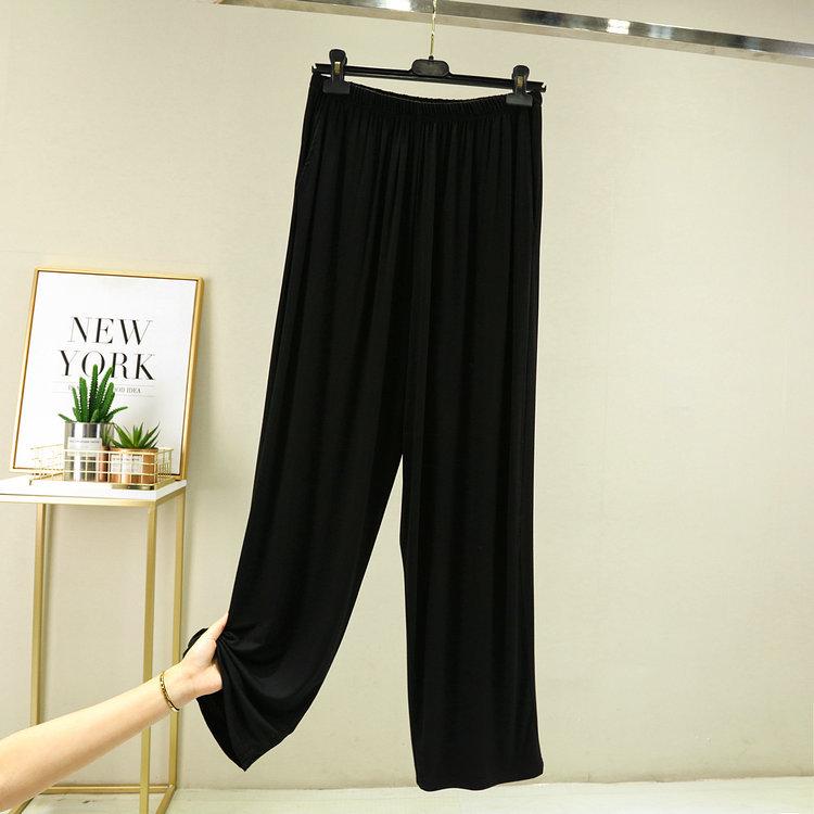 Мужские летние свободные брюки из модала — легкие, универсальные, с высокой талией, широкие пижамные брюки с карманами