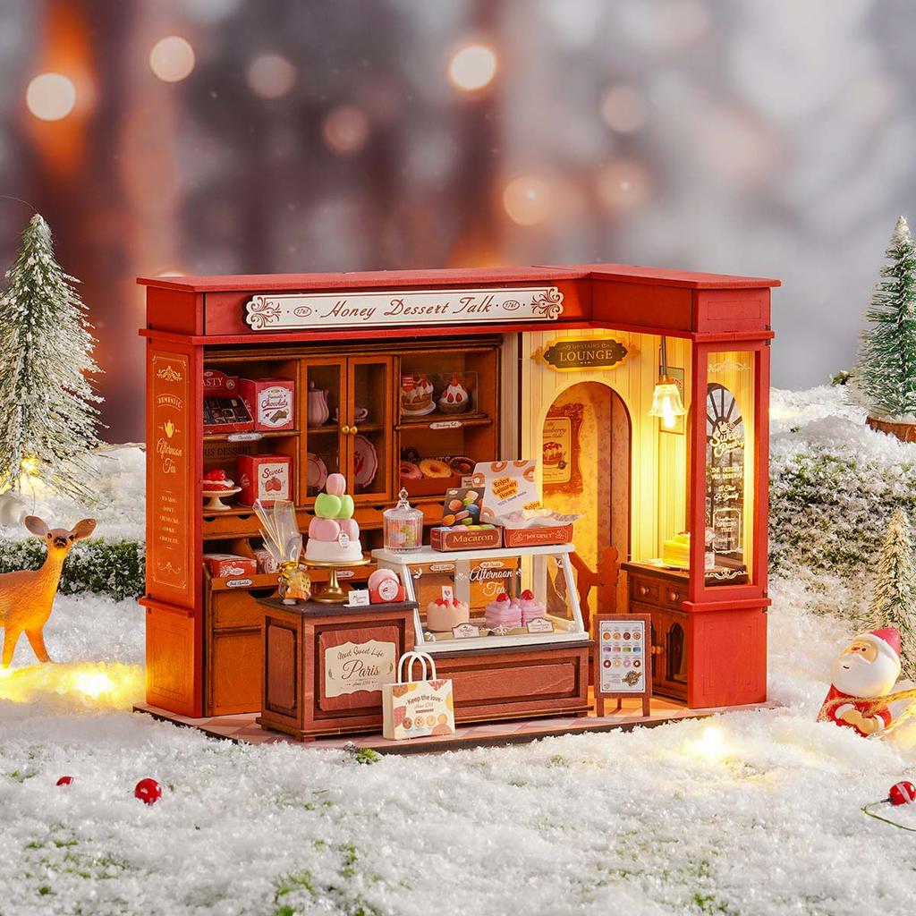 ROBOTIME Rolife 3D Puzzles Honey Dessert Talk DIY Miniature House DG168