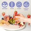 25pcs Unbreakable Plastic Margarita Glasses 6 Oz Champagne Goblet  Party Supplies