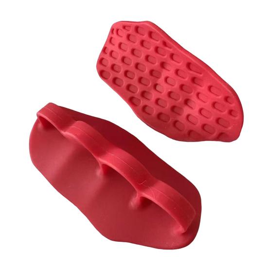 1 Pair 4-Holes Anti-Slip Silicone Workout Grips Men Women Hand Palm Protection Weight