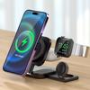N3 3-in-1 Foldable Desktop Charging Stand Watch Earphone Phone Magnetic Wireless Charger