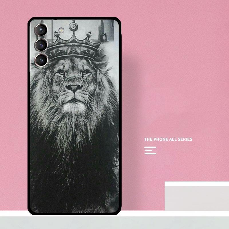 Чехол для телефона с изображением льва для Samsung Galaxy S26 S25 S24 S20 S21 S22 S23 Ultra S10 Plus S25 FE Чехол Coque