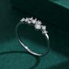Classic 925 Sterling Silver Rings for Women Fashion Simple Shiny AAAA Zircon Rings Wedding Bridal Jewelry Engagement Rings