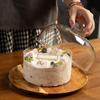 Подставка для торта со стеклянным куполом, демонстрационная тарелка, тарелка для закусок, сервировочный хлеб для десерта