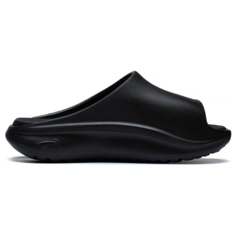 Li Ning Soft Slipper Non-Slip Wear-Resistant Slide Sandals Unisex Footwear Black AGAT017-1