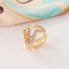 Scarf Button Three-Ring Design Rhinestones Inlaid Scarf Buckle Korean Style Scarves Shawls Scarf Fastener Jewelry Accessory