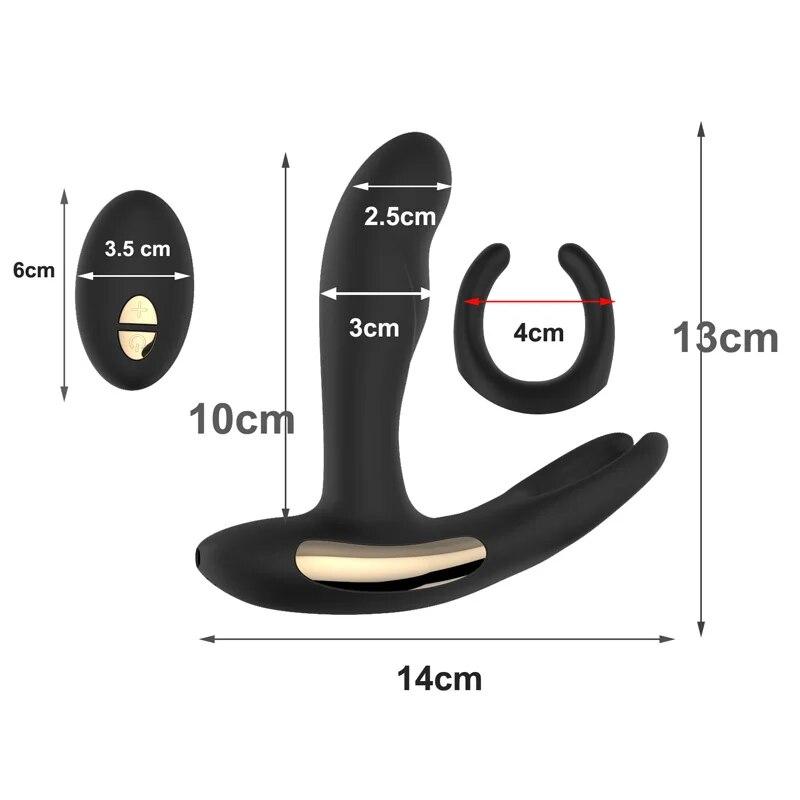 Мужской массажер простаты с дистанционным управлением, беспроводные анальные вибраторы простаты для мужчин, секс-игрушки для мужчин, нагревательные анальные пробки, товары