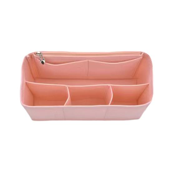 Tote Bag Insert Organizer Felt Insert with Multiple Pockets Makeup Phones Keys Organizer Protector for Tote Bag Interior Use