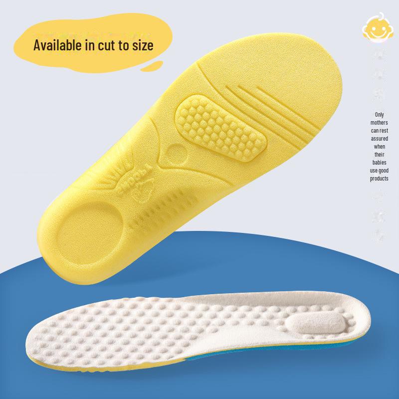 Soft, Breathable Foam Insoles for Kids - Sweat-absorbent and Cuttable, Perfect for Spring and Summer Comfort.