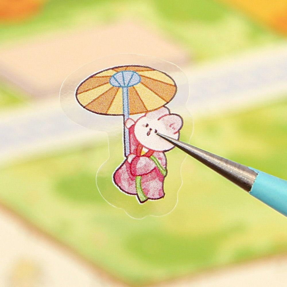 Chinese Style 3D Landscape Sticker PET Miniature Scene Collage Gift