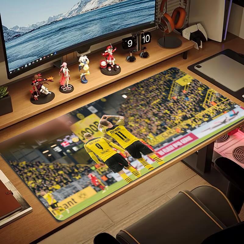 Коврик для мыши Dortmund Большой Игровой Коврик для стола Нескользящий для Ноутбука Планшета Большой Коврик для мыши XXL Коврик Мини ПК Игровой коврик с Замком по краю_XIA