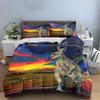 Colorful kangaroos on abstract. Bedding sets Duvet cover sets Duvet covers Pillowcases(1*Duvet Cover 2*Pillowcases without duvet insert)