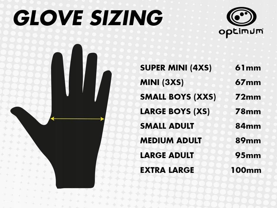 S9168 Optimum Stik Mits Tribal Rękawiczki Minetki Rugby Piłka Nożna Mini