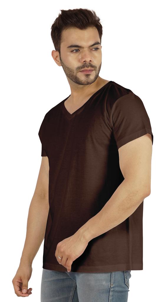 Inkmeso Футболка с V-образным вырезом, мужские базовые рубашки, повседневная хлопковая футболка с коротким рукавом