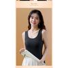 Women's Warm Sleeveless Warm Top - Winter Warmth, High Elasticity -Line Contour Shirt, Round Neck Fitness and Stacking Shirt - Soft and Comfortable
