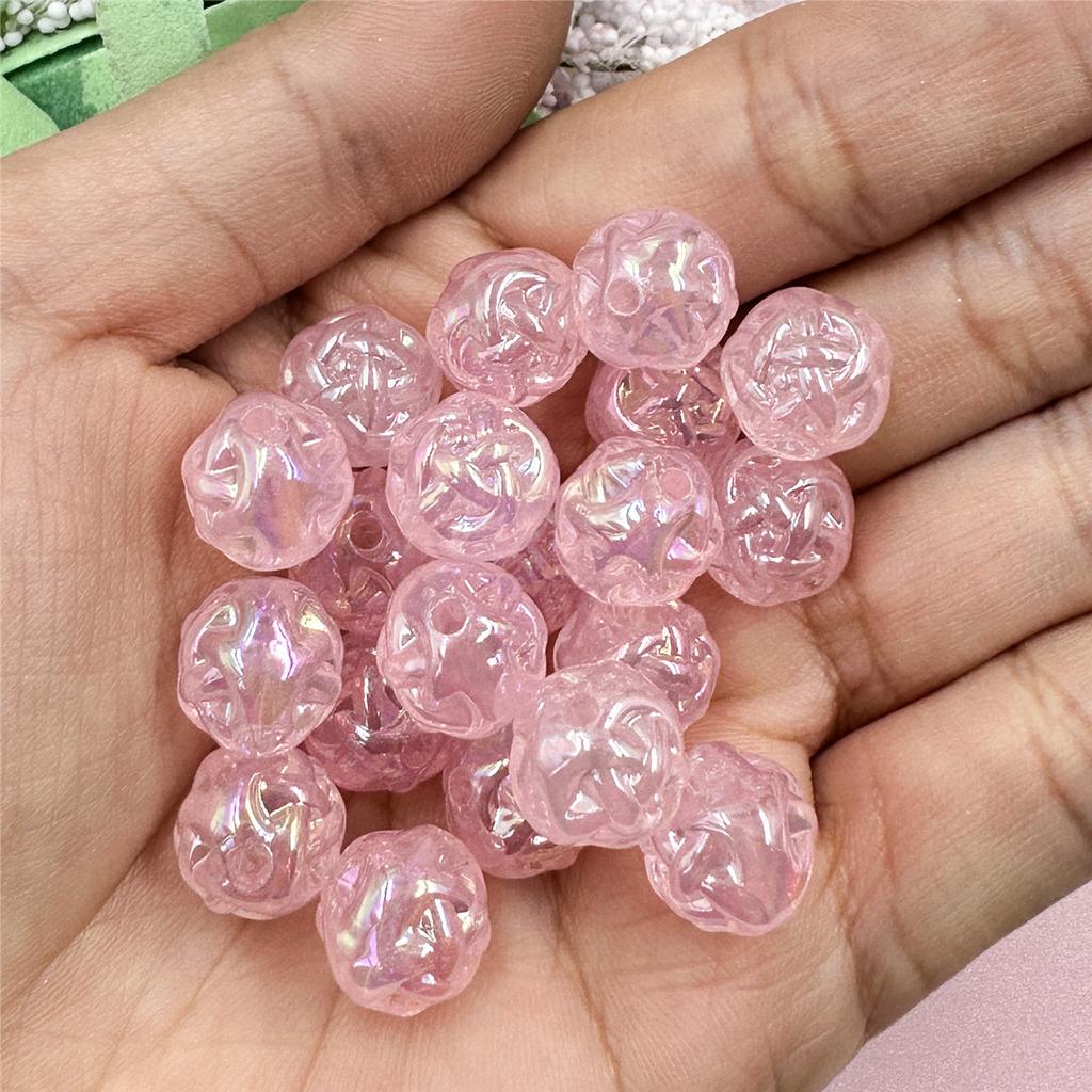 11.2mm Craft DIY DIY Beading Accessory Round Beads Jelly Colored Acrylic Charms Jewelry Making For Necklace Earrings Making Handmade Material Sugar