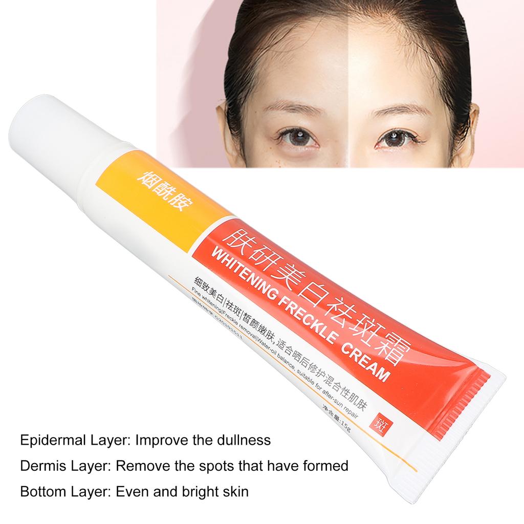 Крем для удаления пигментных пятен, осветляющий кожу, отбеливающий, корректирующий крем 15 г