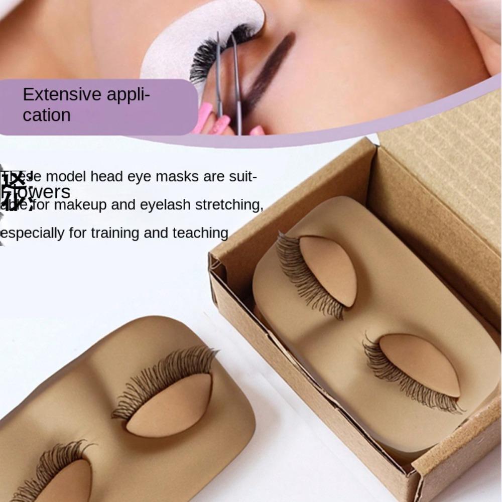 ПВХ Манекен для наращивания ресниц Силиконовая тренировочная голова для наращивания ресниц Инструмент для практики наращивания ресниц Новичок