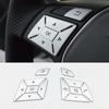Car Steering Wheel ABS Chrome Sticker for GLA CLS ML GL SLK A B-class Auto Styling Accessories