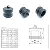 PP Camlock Coupling Quick Connect Fittings A B C D DC DP E F Type Plastic Hose Adapter for Water Chemical Agriculture Irrigation