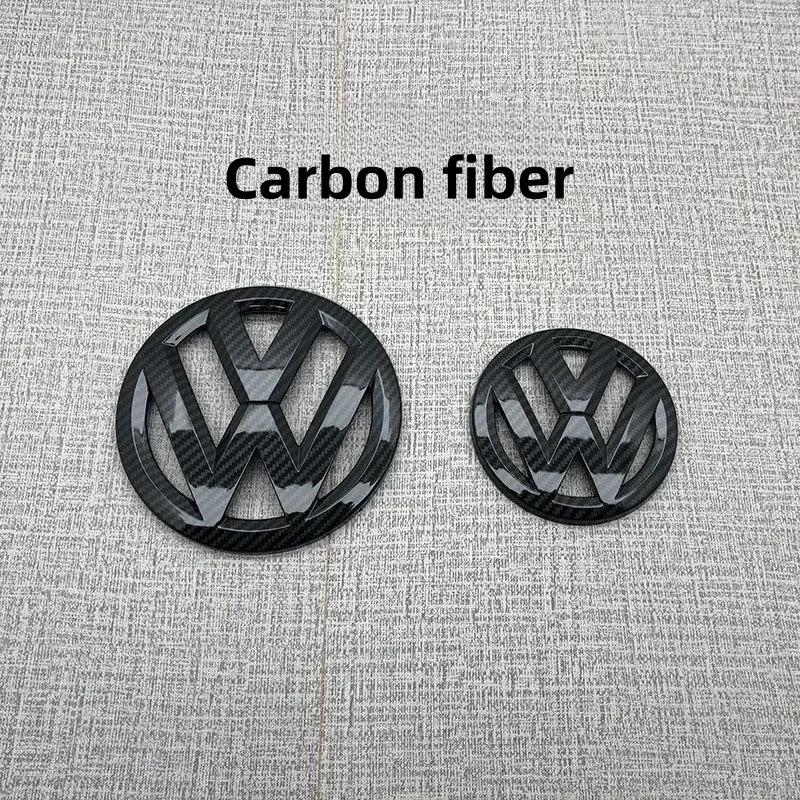 XJBRL1 For VW 2Pcs Car Front Grill/Rear Emblem Lid Covers Logo Sticker For Volkswagen VW GOLF 5 6 7 8 MK5 MK6 MK7 MK8 POLO Scirocco s