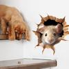 3D Персонализированные Наклейки на Мышь Животные Домашний Декор Наклейки на Стену в Гостиную
