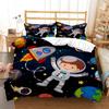 Cartoon Astronaut Digital Print Polyester Bedding Sets Child Kids Covers Boys Bed Linen Set For Teens Bedding Set