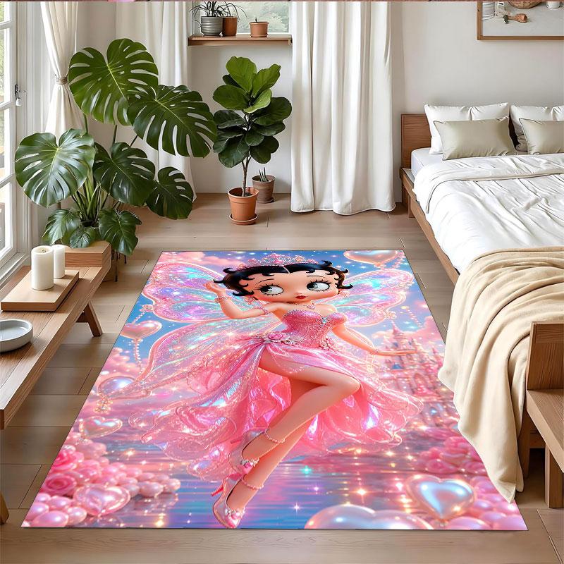 Crystal Velvet Rug Soft Non Slip Indoor Floor Mat Home DecorBetty Boop