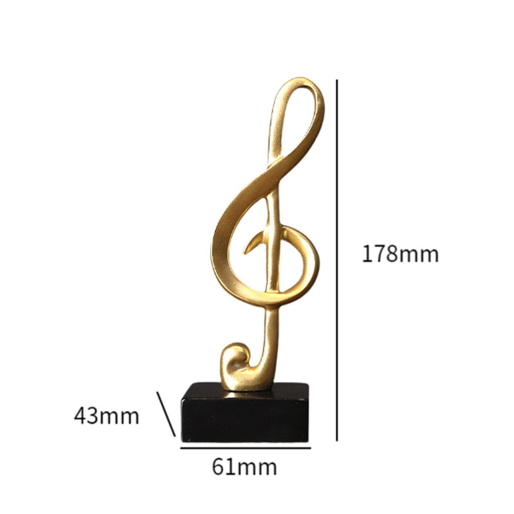 Music Note Sculpture Simple Table Centerpiece for Entrance Cabinet Bookshelf