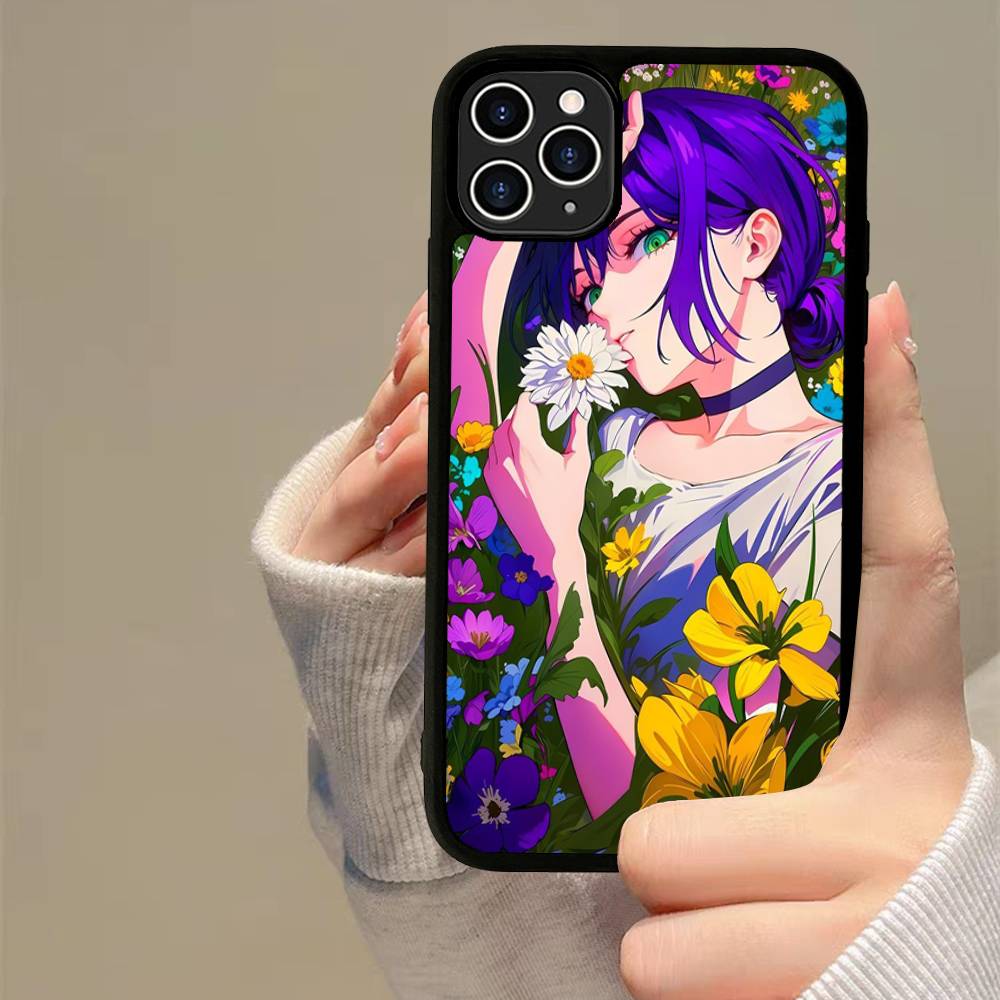 Человек-бензопила Фильм Арка Резе Для iPhone 17 16 15 14 13 12 11 Mini Pro Max Plus PC+TPU Задняя крышка для телефона