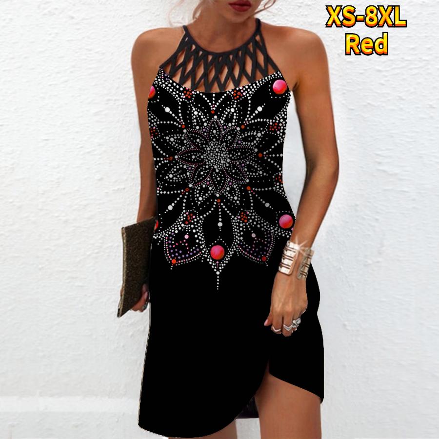 Летнее модное сексуальное платье без рукавов, мягкое повседневное платье с 3D флэш-ромбом и цветочным принтом, платье на бретельках без рукавов, летнее платье на подтяжках