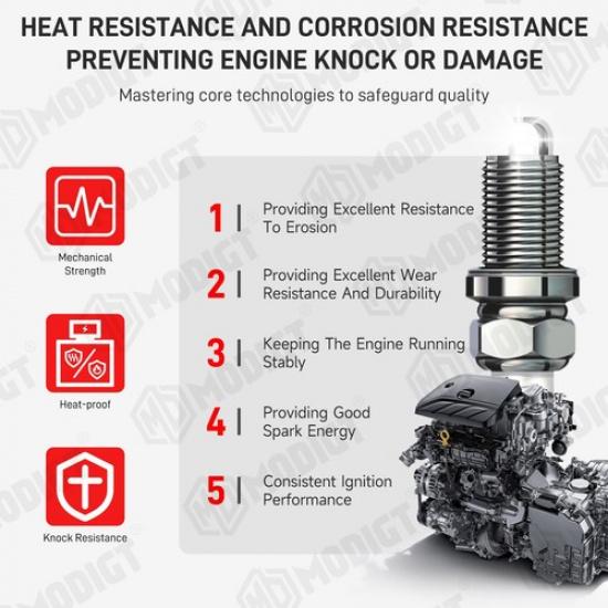 8 шт. Свечи зажигания OEM Качества, Подходят для Motorcraft SP-509 HJFS24-FP, Для Ford, В наличии в США