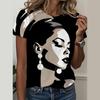 New Short Sleeved Shirt 3D Printed Women's T-shirt Pop Art Summer T-shirt