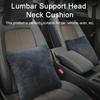 Car Headrest Super Soft Ergonomic Design Breathable Ultra-Thick Fully Filled Protective Removable Car Neck