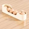 Multi-Tier Egg Holder Space-Saving Egg Storage Box with Protective Railings Automatic Rolling Egg Rack Dispenser for Refrigerator