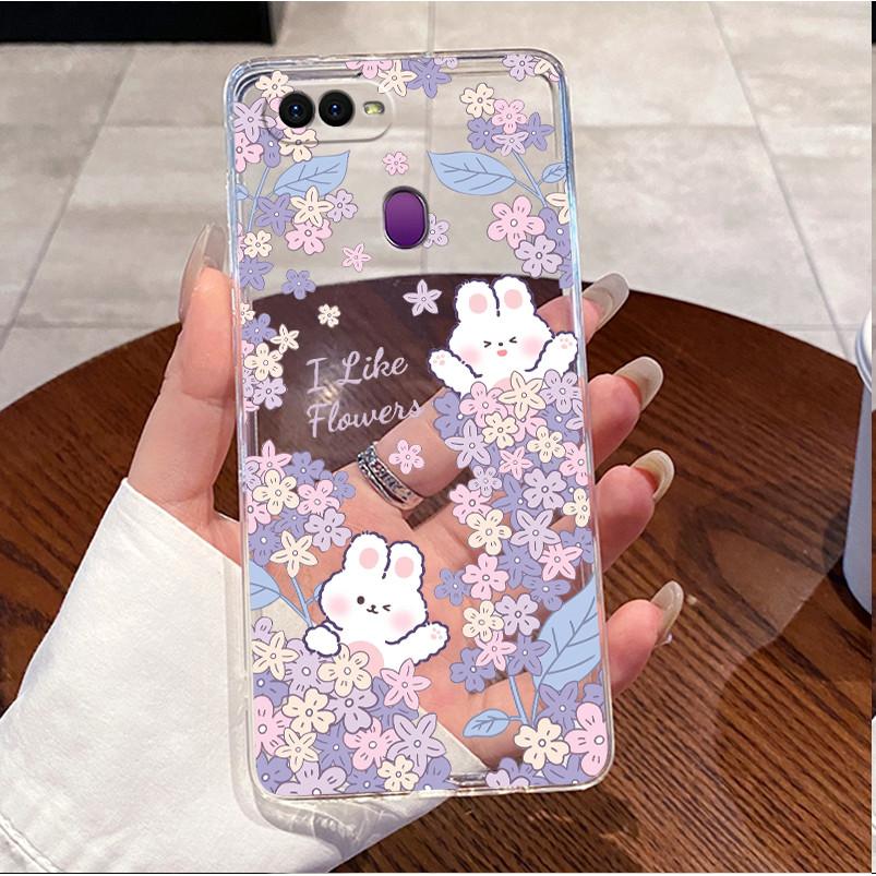 Чехол для Oppo A5s AX5s CPH1909 Прозрачный Роскошный Милый Сердце Любви Кролик Забавный Мягкий ТПУ Чехол Для Телефона Oppo A12 CPH2083 CPH2077