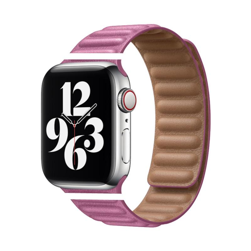 Apple Watch Fine Woven Twill Leather Magnetic Band for Series 5-9 & SE