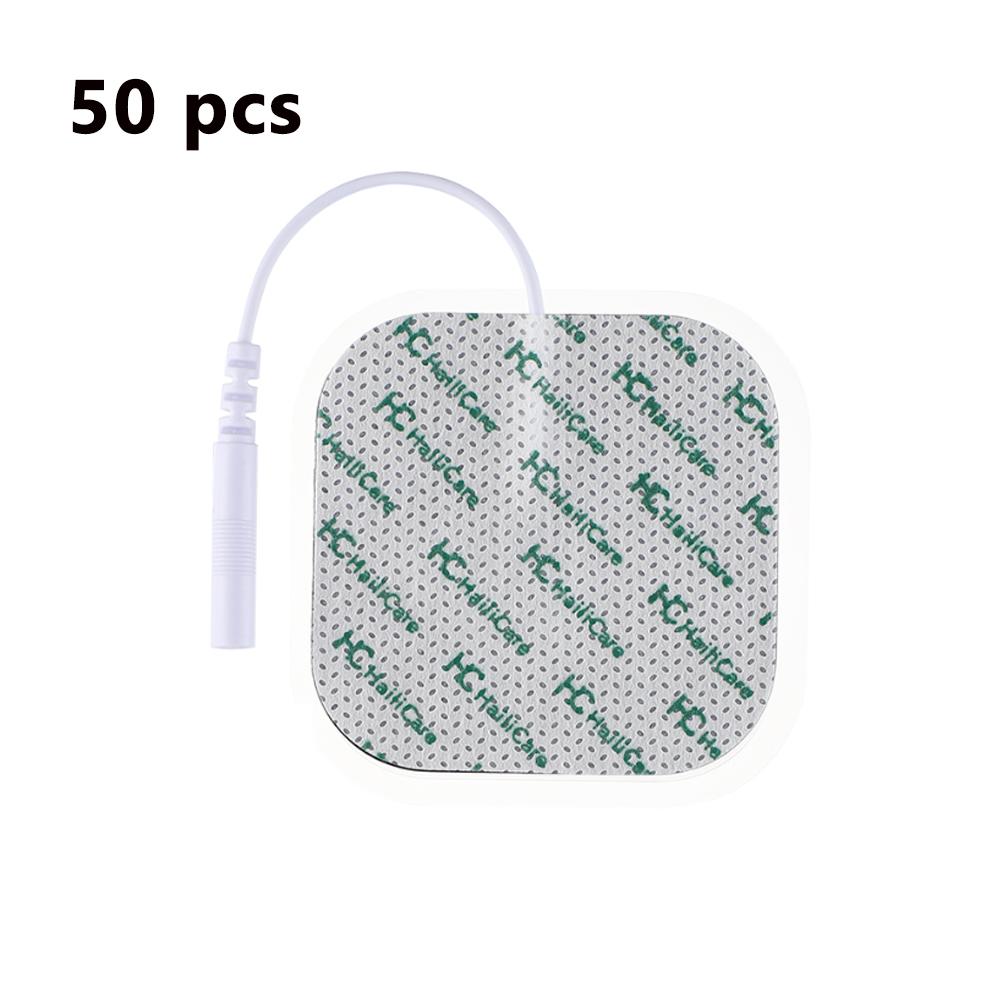 50PCS Electrode Pads Gel For Tens Acupuncture Physiotherapy Machine Slimming Ems Muscle Stimulator Massager Sticker 5x5cm