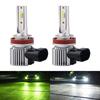 Catland 2-Color Switching Fog Lamp Headlight H8 H11 H16 LED Lemon Yellow White Fog Bulb Lime Yellow White 12V Car LED Light Integrated Super Brig