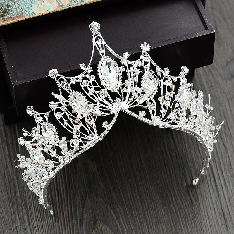 Bridal Crown Styling Wedding Accessories Handmade Wedding Rhinestone Marquise Korean New Style