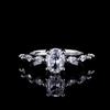 Women'S Ring Zircon Ring Women'S Four-Claw Ring Holder High-Grade Light Luxury Zircon Ring Bridal Wedding Ring