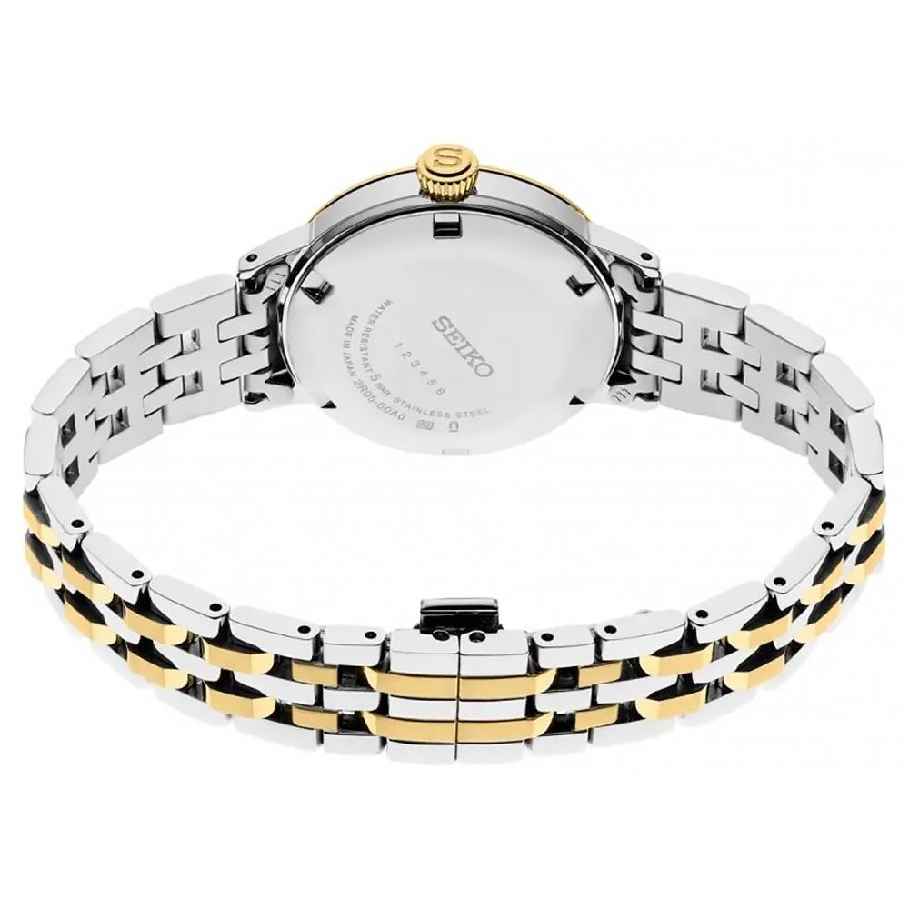 Seiko Presage Cocktail Time автоматические женские часы 34 мм с бриллиантовым циферблатом цвета шампанского SRPL64J1
