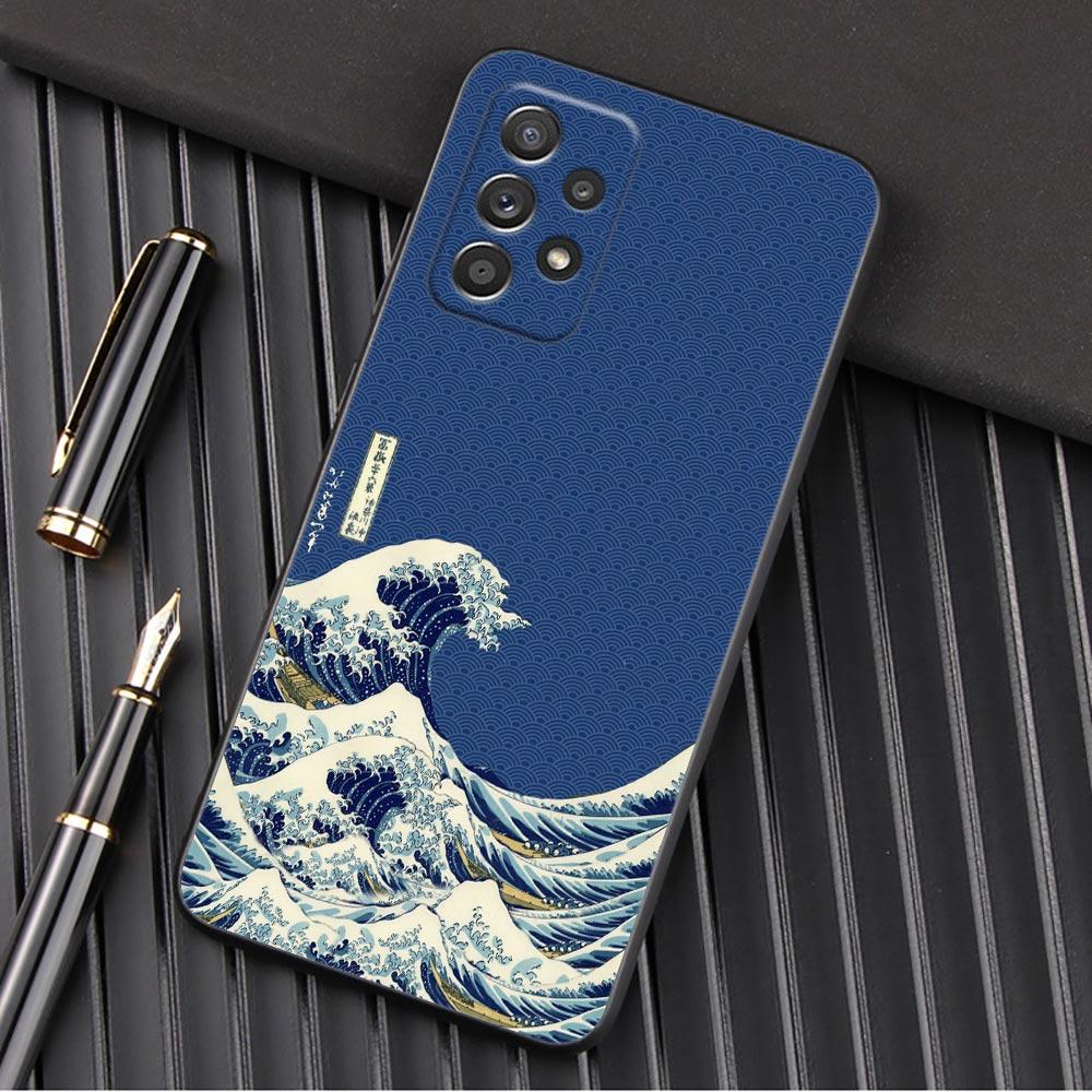 Чехол для телефона The Great Wave Кацусики Хокусай для Samsung Galaxy A57 A56 A37 A55 A36 5G A26 A54 A52 A35 A34 A17 A16 A15 A07