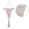 Dried Flower Mesh Basket Handwoven Cotton Rope Macrames Plant Holder Stand Wall Hangings Pocket Indoor Home Decorations