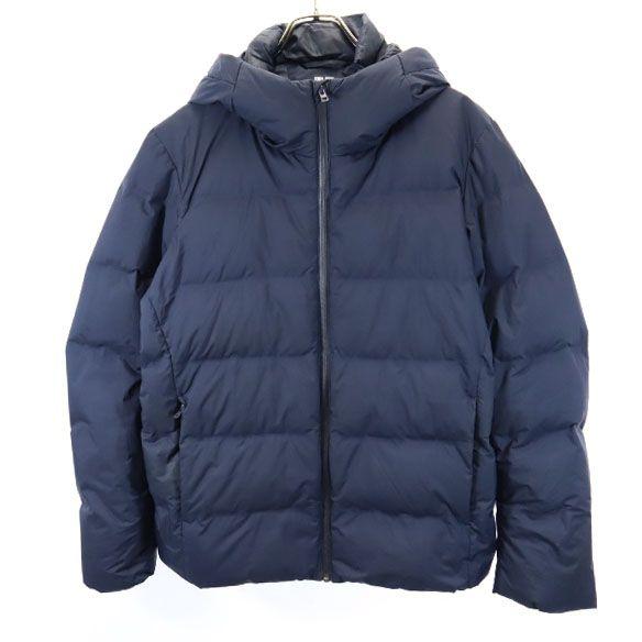 Uniqlo Бесшовная пуховая куртка L темно-синяя система мужская б/у