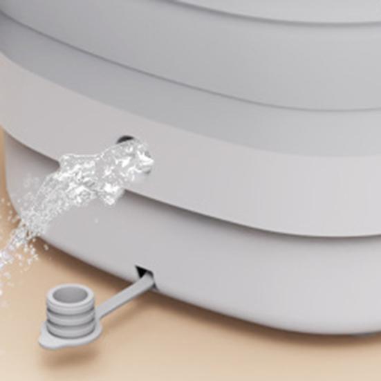 Складная ванна для ног с подогревом, красным светом, функцией таймера, контролем температуры, компактный размер, массажер для снятия стресса