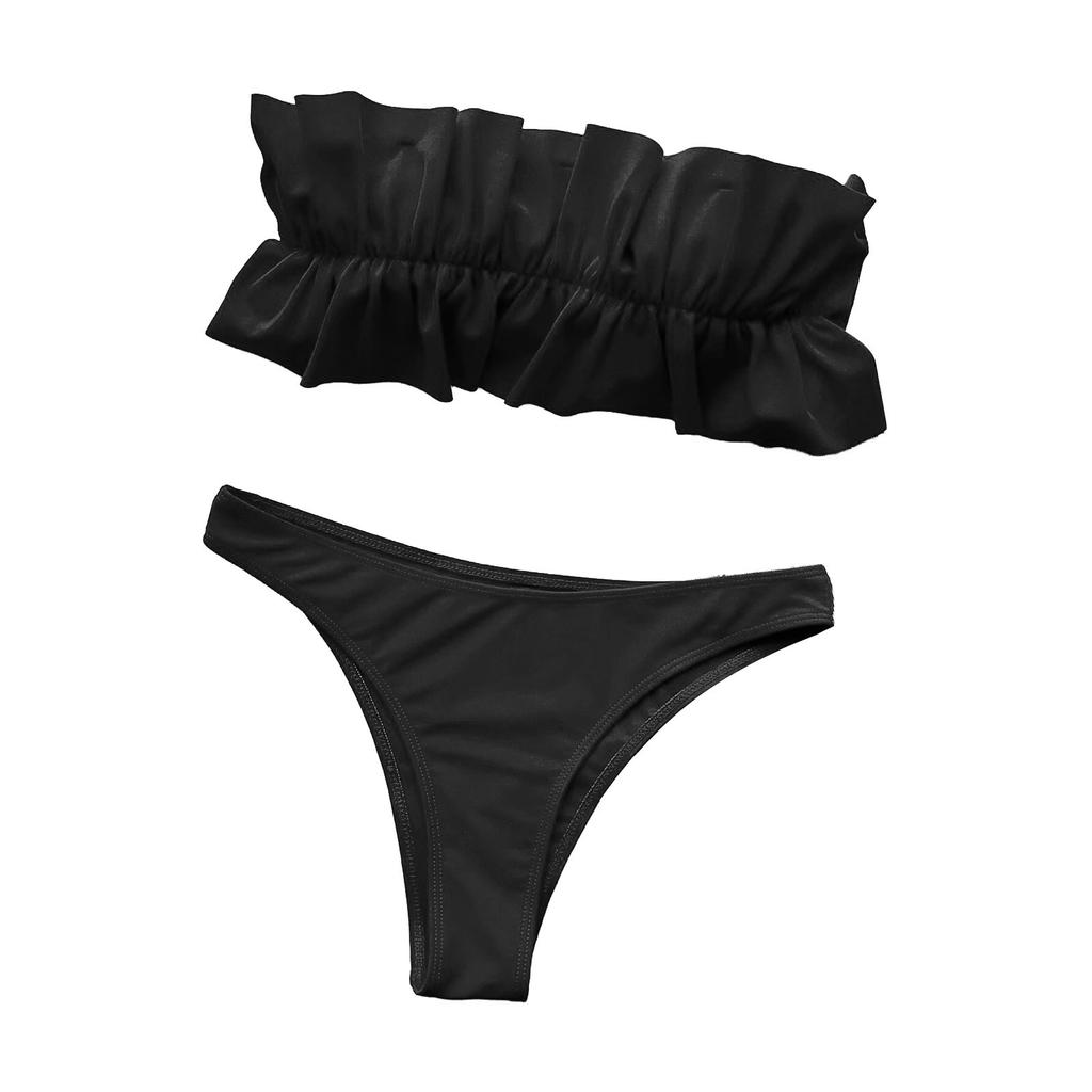 Модный женский сексуальный спа-бикини, сплошной цвет с открытой спиной, повседневный сплит-купальник, комплект