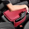 Car Armrest Cushion PU Leather Arm Rest Box Pad with Both Side Storage Bag